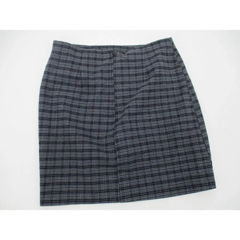 Younique Clothing Juniors Skirt 9 Plaid Preppy Zipper Unlined Made in USA Casual